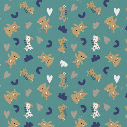 Printed Cotton ZOLANE Veronese / Hazelnut